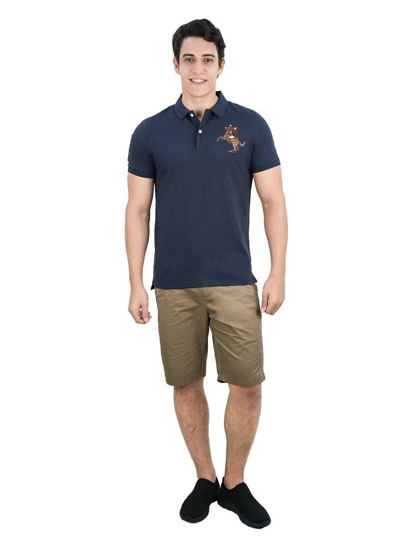 GIORDANO Men's Slim Fit Cotton Short Sleeve Napoleon Polo - Image 2